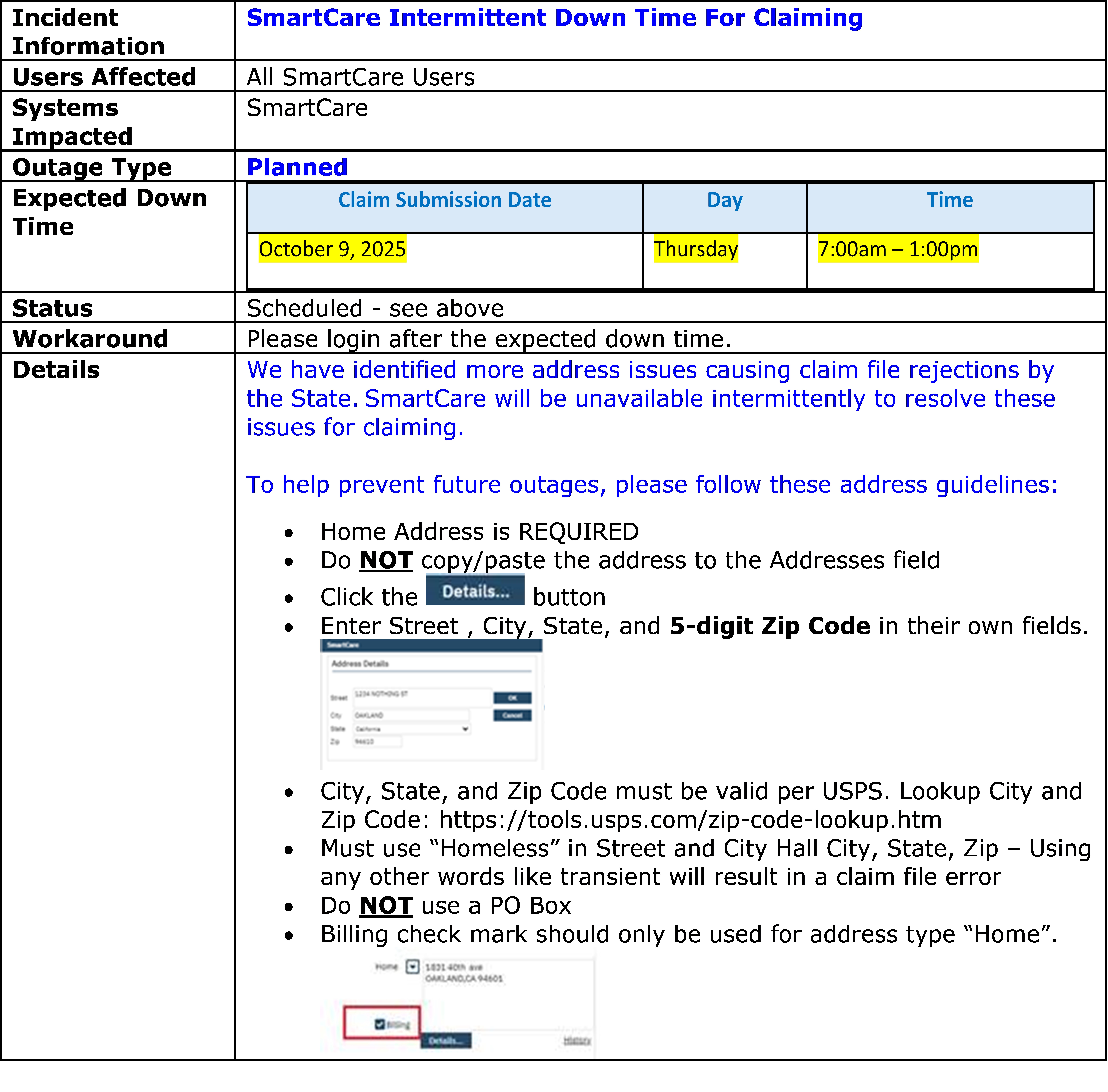 ACBH-IS Alert Notification