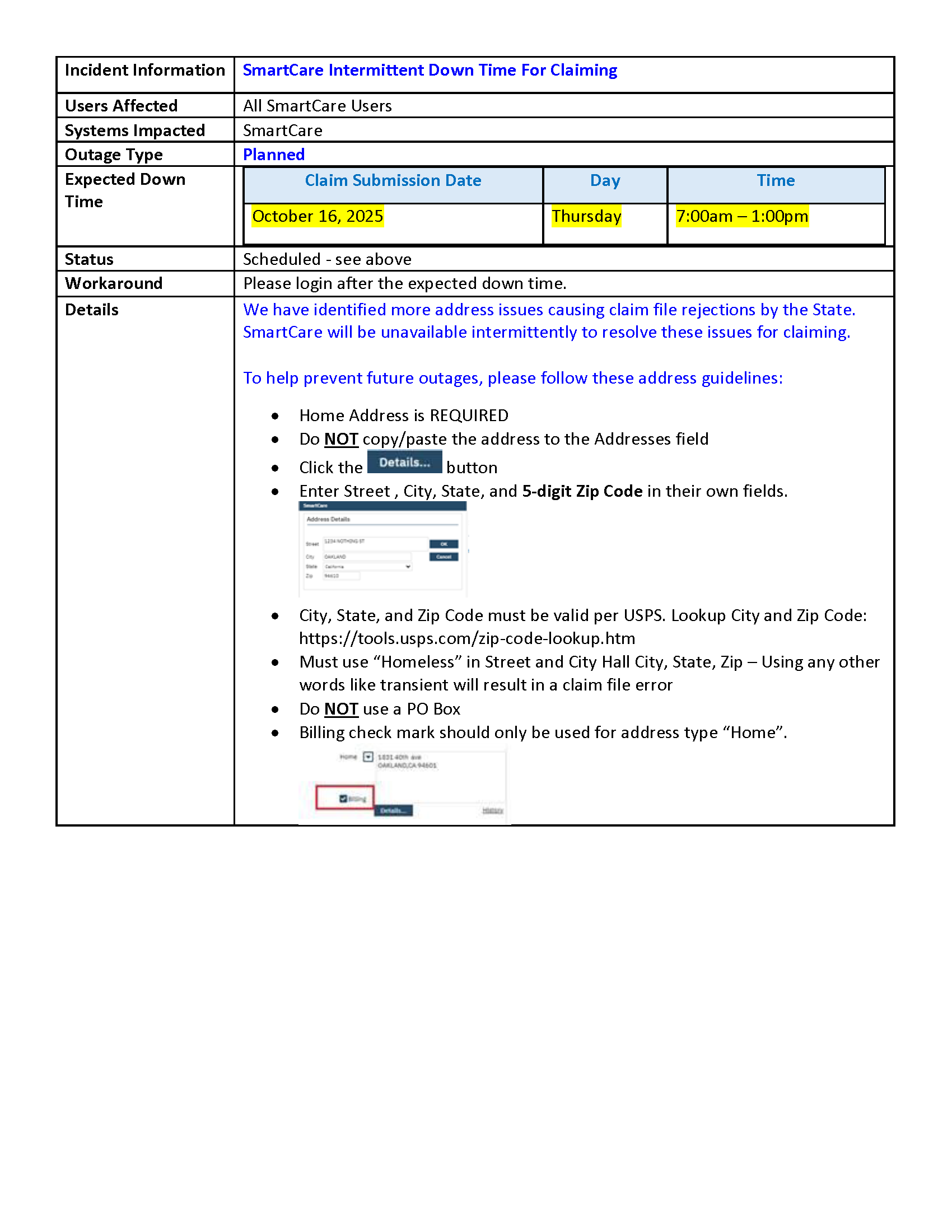 ACBH-IS Alert Notification