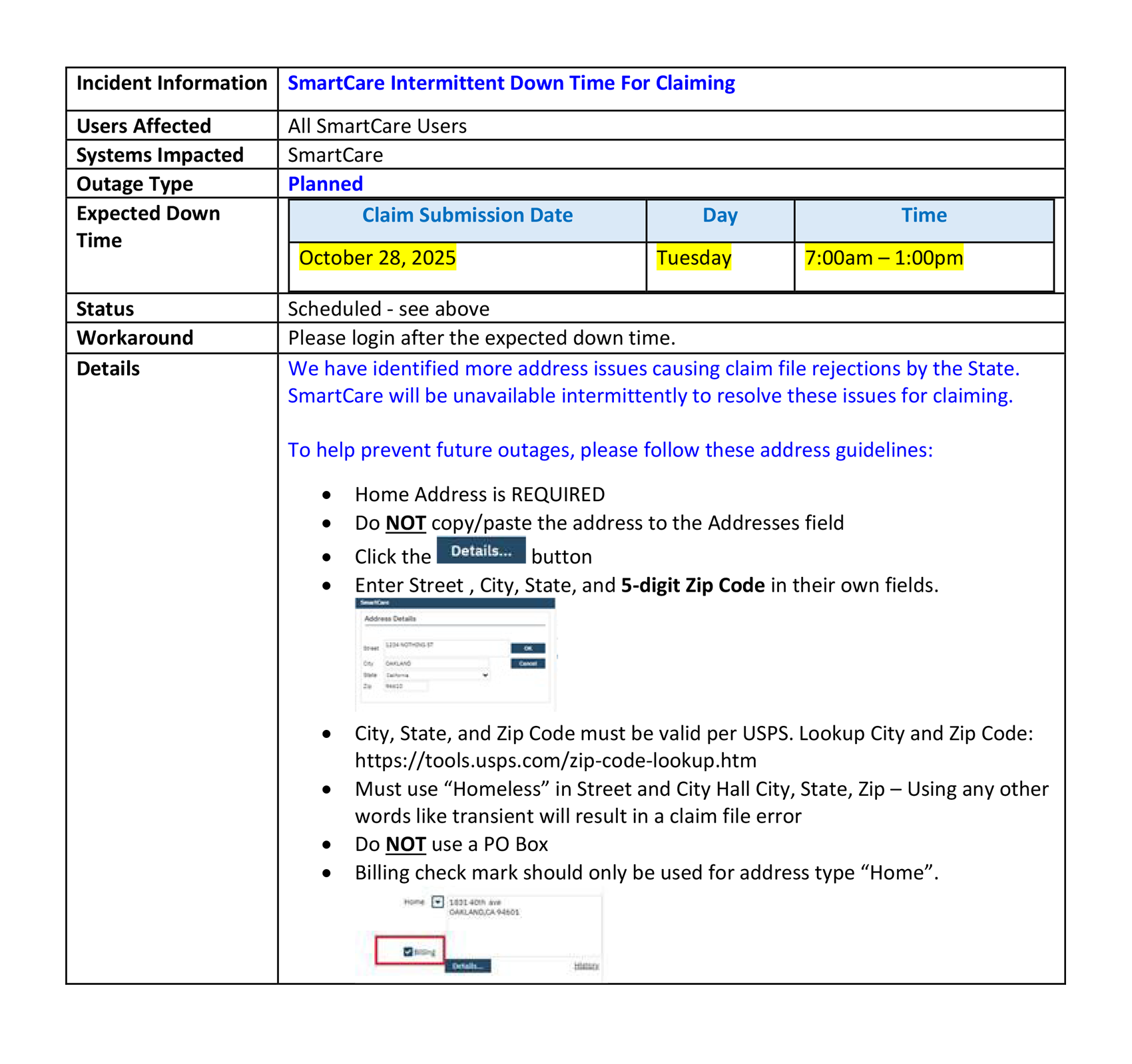 ACBH-IS Alert Notification