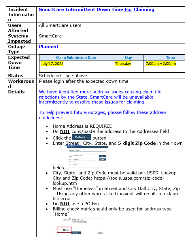 ACBH-IS Alert Notification