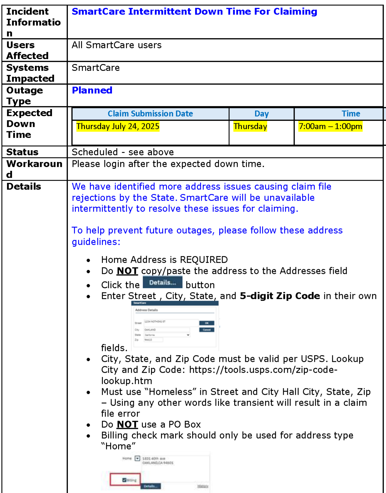 ACBH-IS Alert Notification